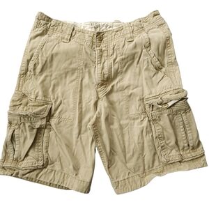 Hollister Y2K 2010s Cargo Baggy Shorts Mens 32 Distressed Paratrooper Preppy